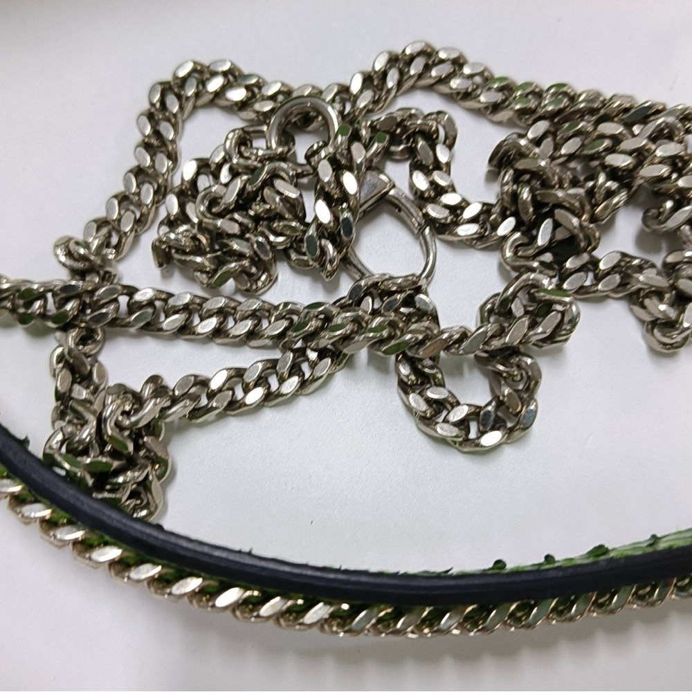 Dior Green Python Leather Mini Lady Dior Top - Handle Bag - Picture 9 of 9